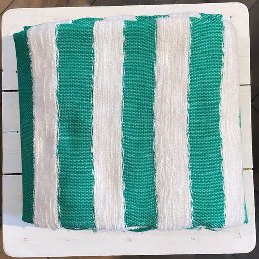 West African Woven Textile | Green and White Stripe - Bon Ton goods