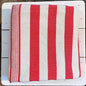 West African Woven Textile | Red and White Stripe - Bon Ton goods