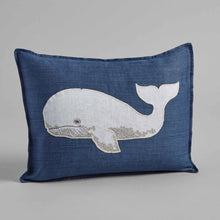 Load image into Gallery viewer, Whale Appliqué Pillow - Bon Ton goods
