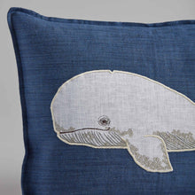 Load image into Gallery viewer, Whale Appliqué Pillow - Bon Ton goods
