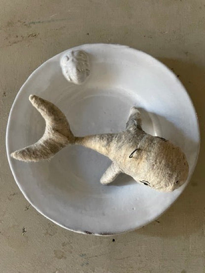 Whale | Vintage by Crystal Spun Cotton Ornament - Bon Ton goods