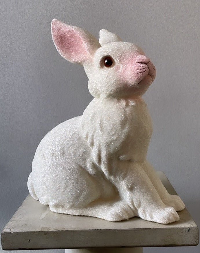 White Beaded Bunny - Ino Schaller - Bon Ton goods