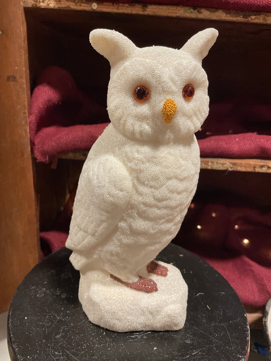 White Beaded Owl | Ino Schaller - Bon Ton goods