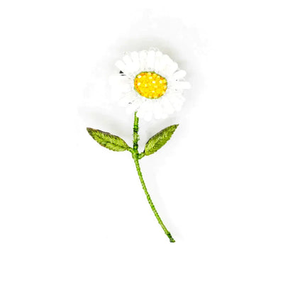 White Daisy Brooch Pin | Trovelore - Bon Ton goods