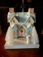 White French Villa Christmas House – Glittery Storybook Holiday Décor - Bon Ton goods