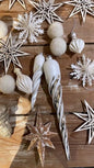 White Paper Geode - Large | Christmas Ornament - Bon Ton goods