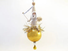 Load image into Gallery viewer, White Santa On Glass Ball - Bon Ton goods
