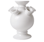White Tulip Vase On Foot | Heinen Delfts Blauw - Bon Ton goods