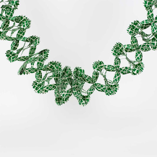 White/Green Kathmandu - Swedish Garland | Christmas Ornament - Bon Ton goods