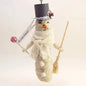 Winking Snowman Ornament - Vintage Inspired Spun Cotton | Vintage by Crystal Spun Cotton Ornament - Bon Ton goods