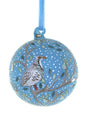 Wintertide Partridge Glass Christmas Bauble by Cody Foster