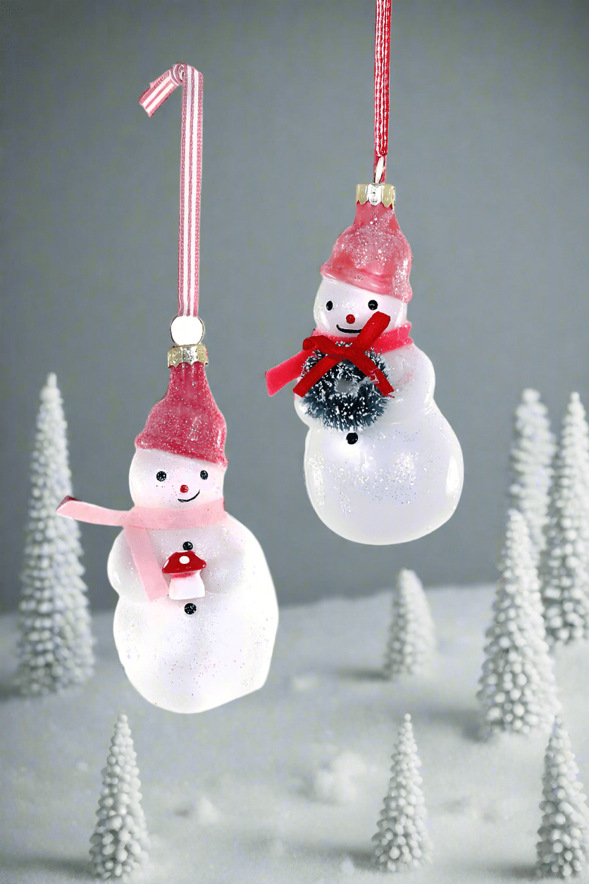 Wintertide Snowman with Wreath | Holiday Decor - Bon Ton goods