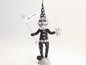 Wishing Moon Figure | Vintage by Crystal Spun Cotton Ornament - Bon Ton goods