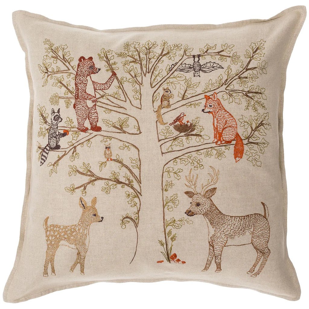 Woodland Living Tree Pillow - Bon Ton goods