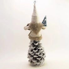 Load image into Gallery viewer, Woodland Pinecone Santa Figure - Vintage Inspired Spun Cotton - Bon Ton goods
