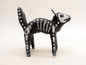 X-Ray Skeleton Cat Ornament/Figure | Vintage by Crystal Spun Cotton Ornament - Bon Ton goods