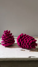 Load image into Gallery viewer, XL Velvet Pinecone Fuchsia - Bon Ton goods
