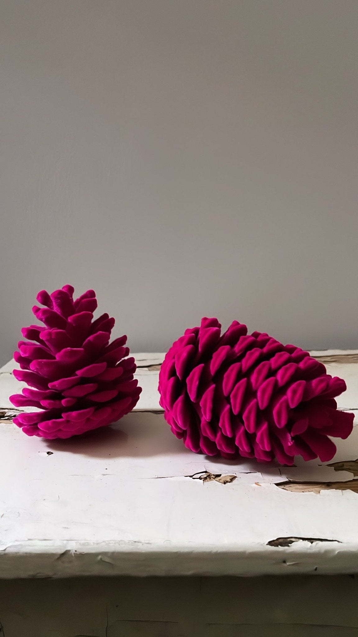 XL Velvet Pinecone Fuchsia | Ino Schaller - Bon Ton goods