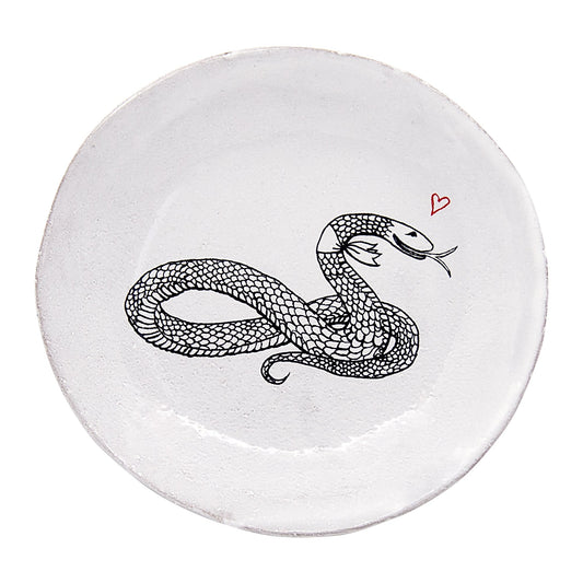Year of the Snake Saucer, Set of 3 | Astier de Villatte: Exclusive Pre-Order Item - Bon Ton goods