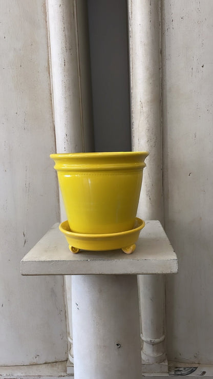 Yellow Faaborg Pot | Handmade Erik Bendtsen Ceramics - Bon Ton goods