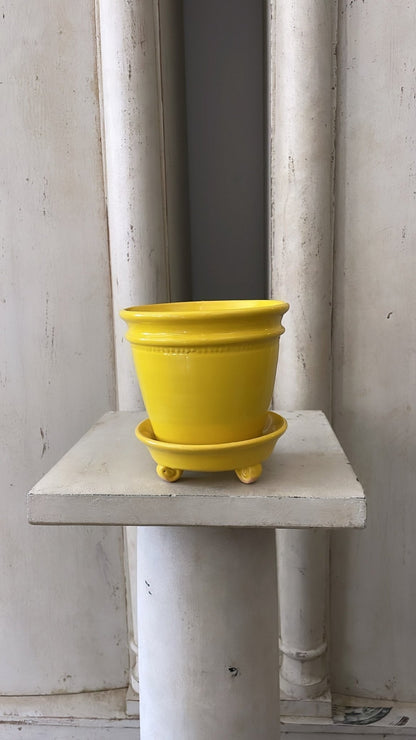 Yellow Faaborg Pot | Handmade Erik Bendtsen Ceramics - Bon Ton goods