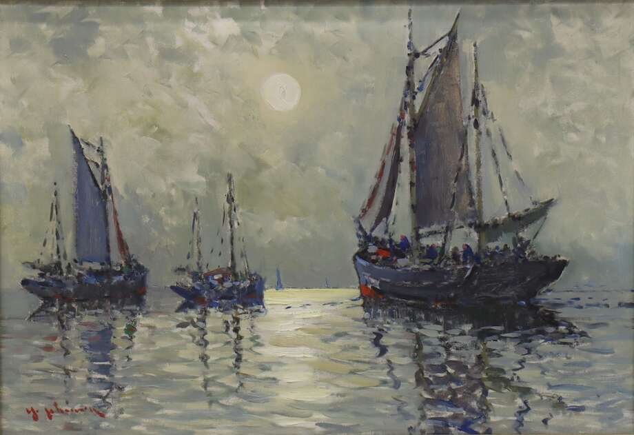Yo Johansson — Coastal Scene with Sailing Ships - Bon Ton goods