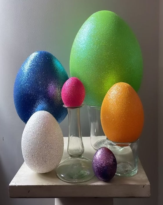 Blue Glitter Egg