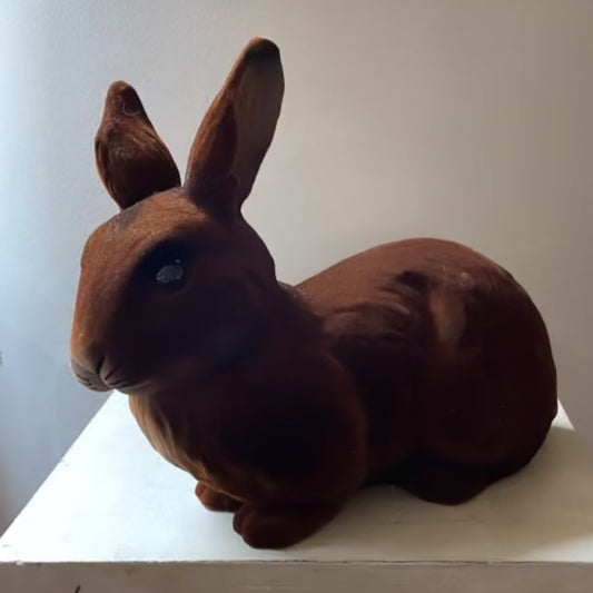 Brown Velvet Medium Bunny - Ino Schaller