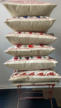 Load image into Gallery viewer, Vintage &quot;Suzani&quot; Kazakhstan Silk Embroidered Pillow
