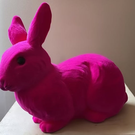 Fuchsia Velvet Medium Bunny - Ino Schaller