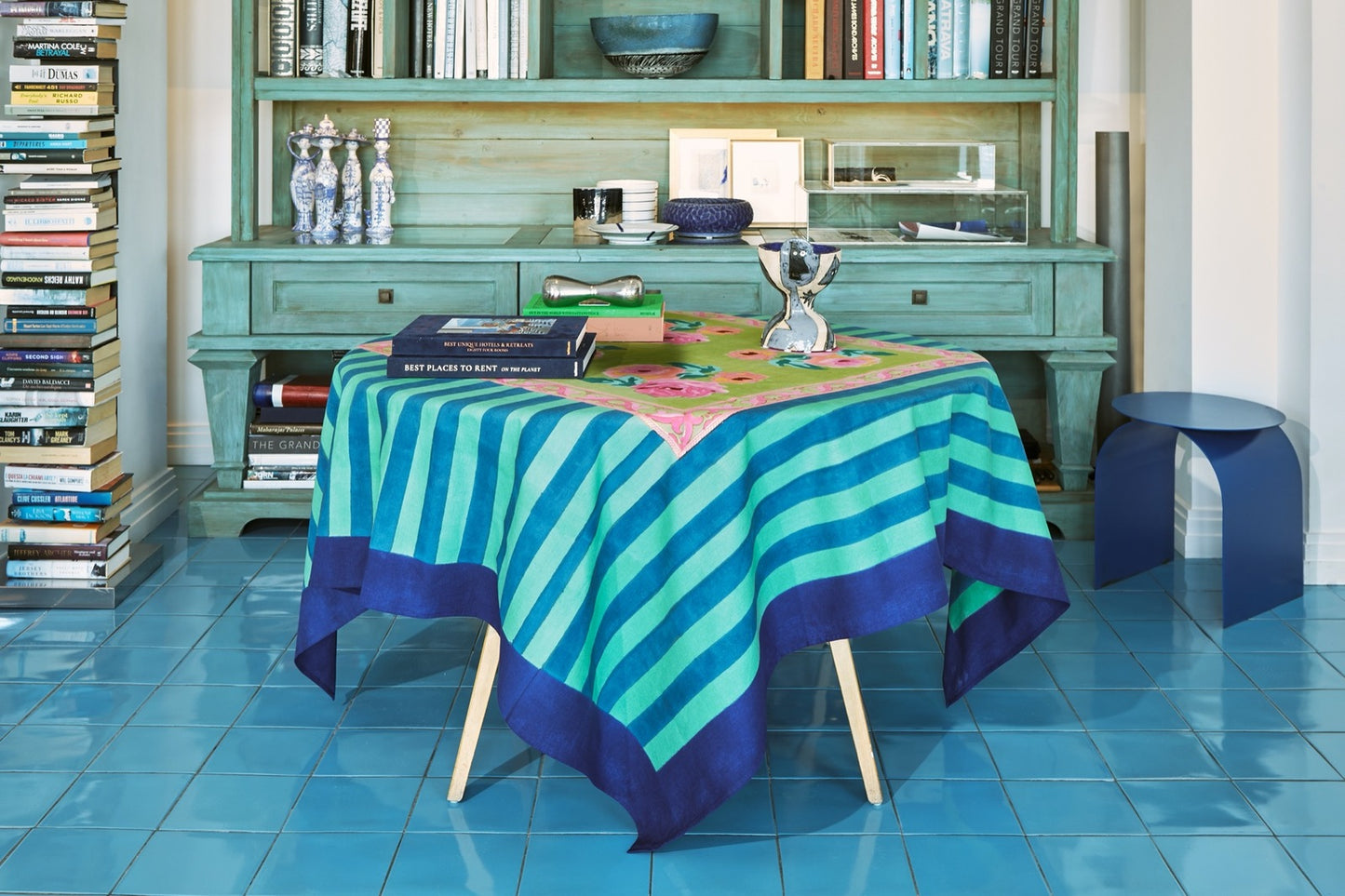 NIZAM ACID GREEN - Cotton Cloth - 220x350 Lisa Corti
