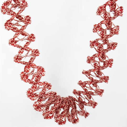 Kathmandu Garland, White and Red | Christmas Ornament