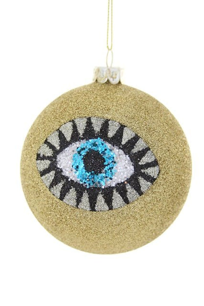 Glittered Eye Bauble Christmas Ornament - Bon Ton goods