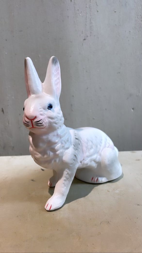 White Bunny Sitting - Ino Schaller