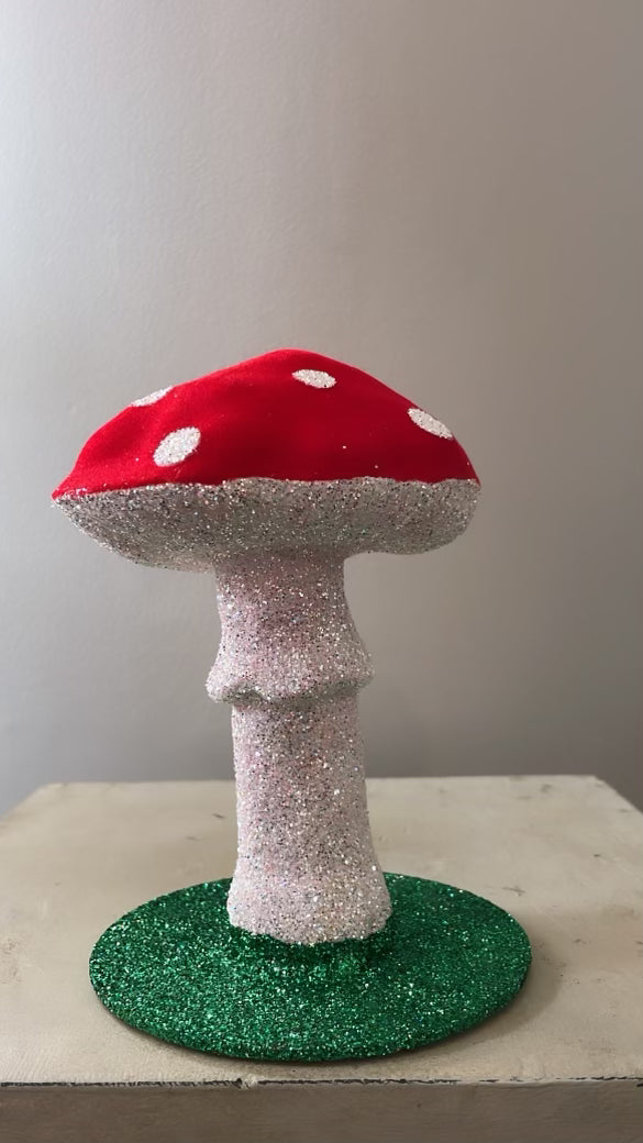 Fat Mushroom - Red Velvet - White Dots